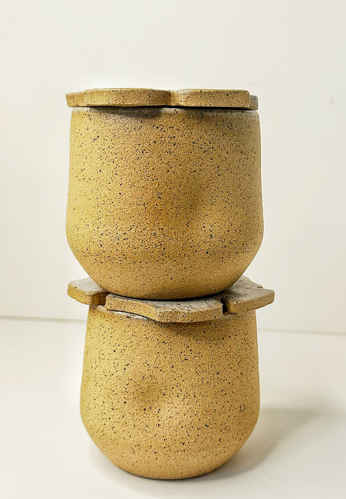 OCEAN SAND CUP SET (2 cups + 2 Flower coaters)