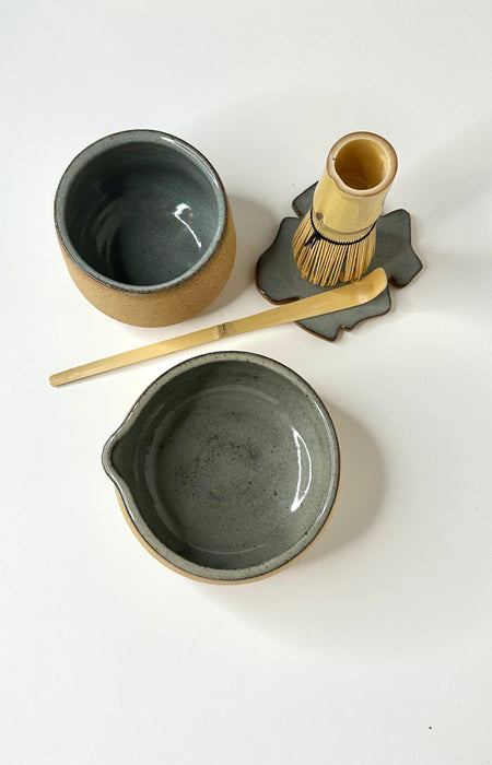 FRECKLES MATCHA SET. (Whisk+spoon & coaster included)