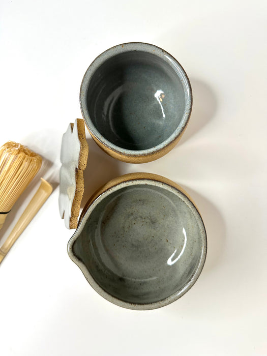 FRECKLES MATCHA SET. (Whisk+spoon & coaster included)
