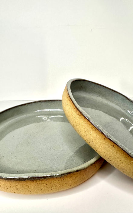 FRECKLE PLATES. Medium & small. (8.5 and 6 inches)