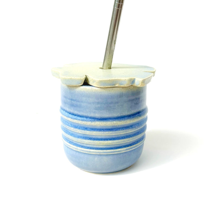 HUNNY "VASO" Blue (cup+flower lid)