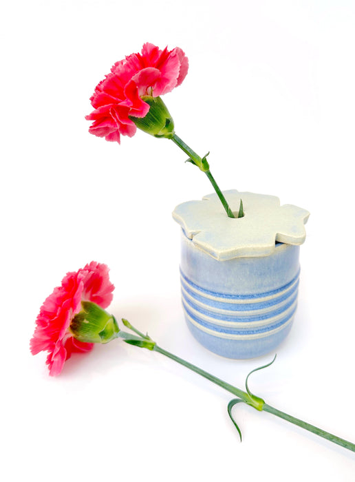 HUNNY "VASO" Blue (cup+flower lid)