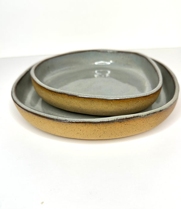 FRECKLE PLATES. Medium & Small (8.5 and 6 inches)