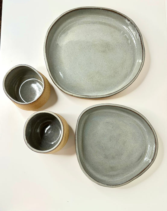 FRECKLE PLATES. Medium & Small (8.5 and 6 inches)