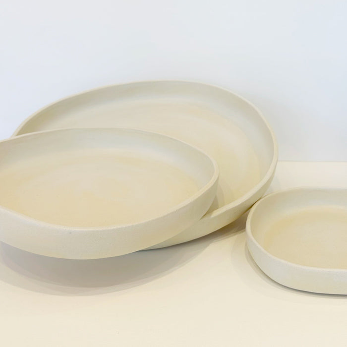 PLATES BUNDLE White Cloud. (Sizes 8.5 and 6 inches)