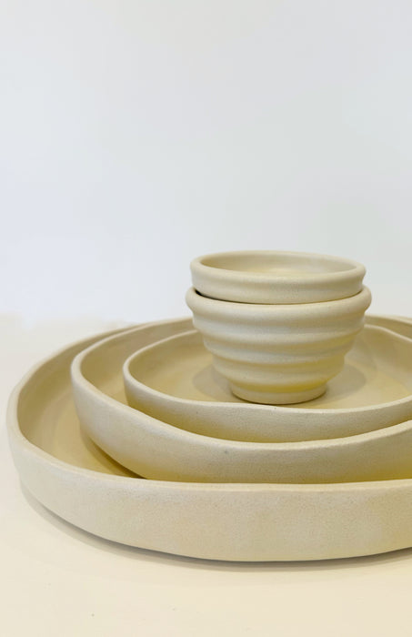 PLATES BUNDLE White Cloud. (Sizes 8.5 and 6 inches)