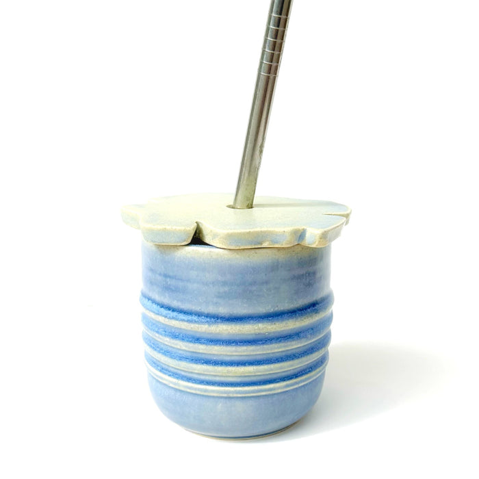 HUNNY "VASO" Blue (cup+flower lid)